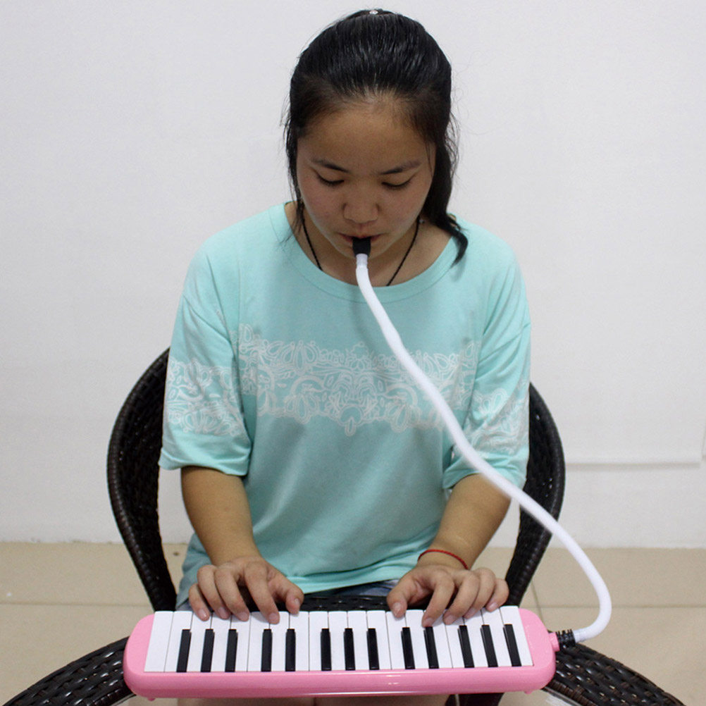 Musical Instrument Melodica - 32키 핑크 멜로디카 피아니카 악기, 가볍고