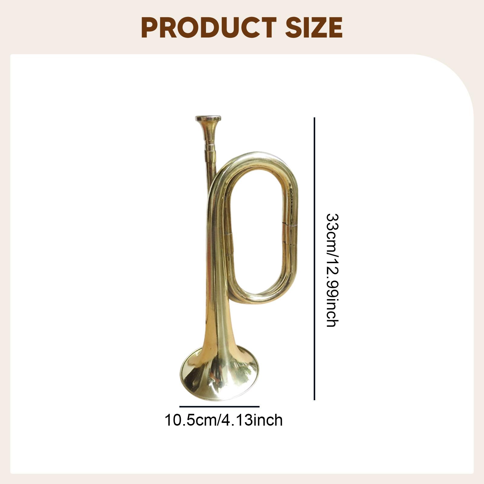 Musical Instrument Bugle - 트럼펫 버글 악기 휴대용 13인치 두꺼운