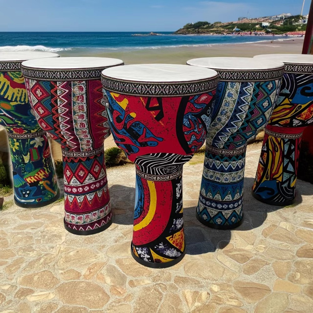 Musical Instrument Djembe - 휴대용 8.5인치 아프리카 젬베 드럼, 초보자를