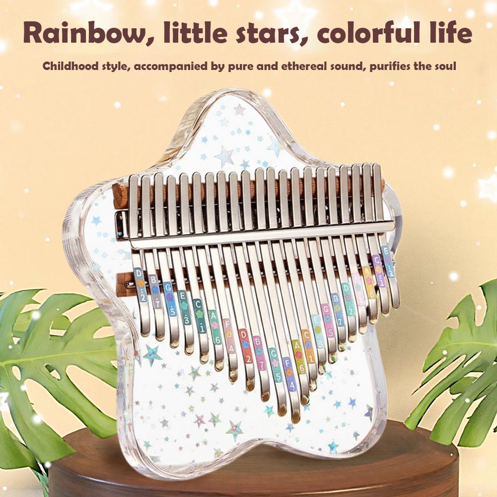 Musical Instrument Kalimba - 21/17 키 휴대용 손가락 피아노, 초보자,