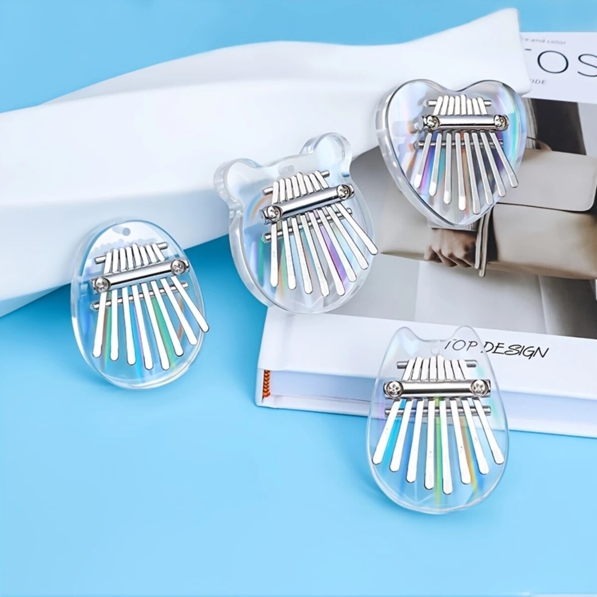 Musical Instrument Kalimba - Miwayer 8 키 미니 칼림바 레인보우