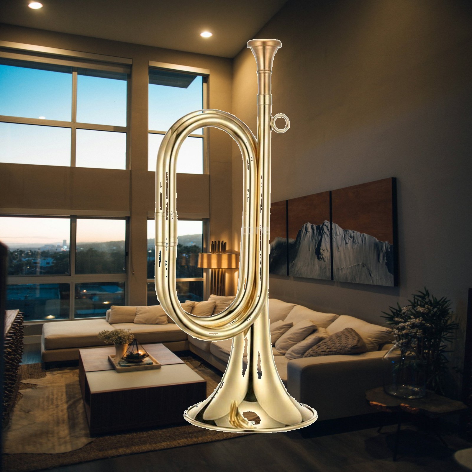 Musical Instrument Bugle - 황동 재질의 휴대용 음악 호른, 경보용