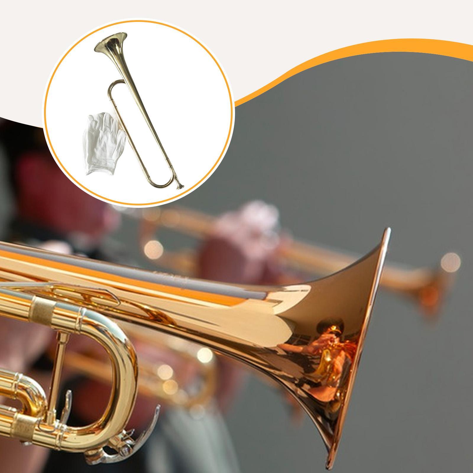 Musical Instrument Bugle - 축제 공연용 전문 금관악기 금색 드럼
