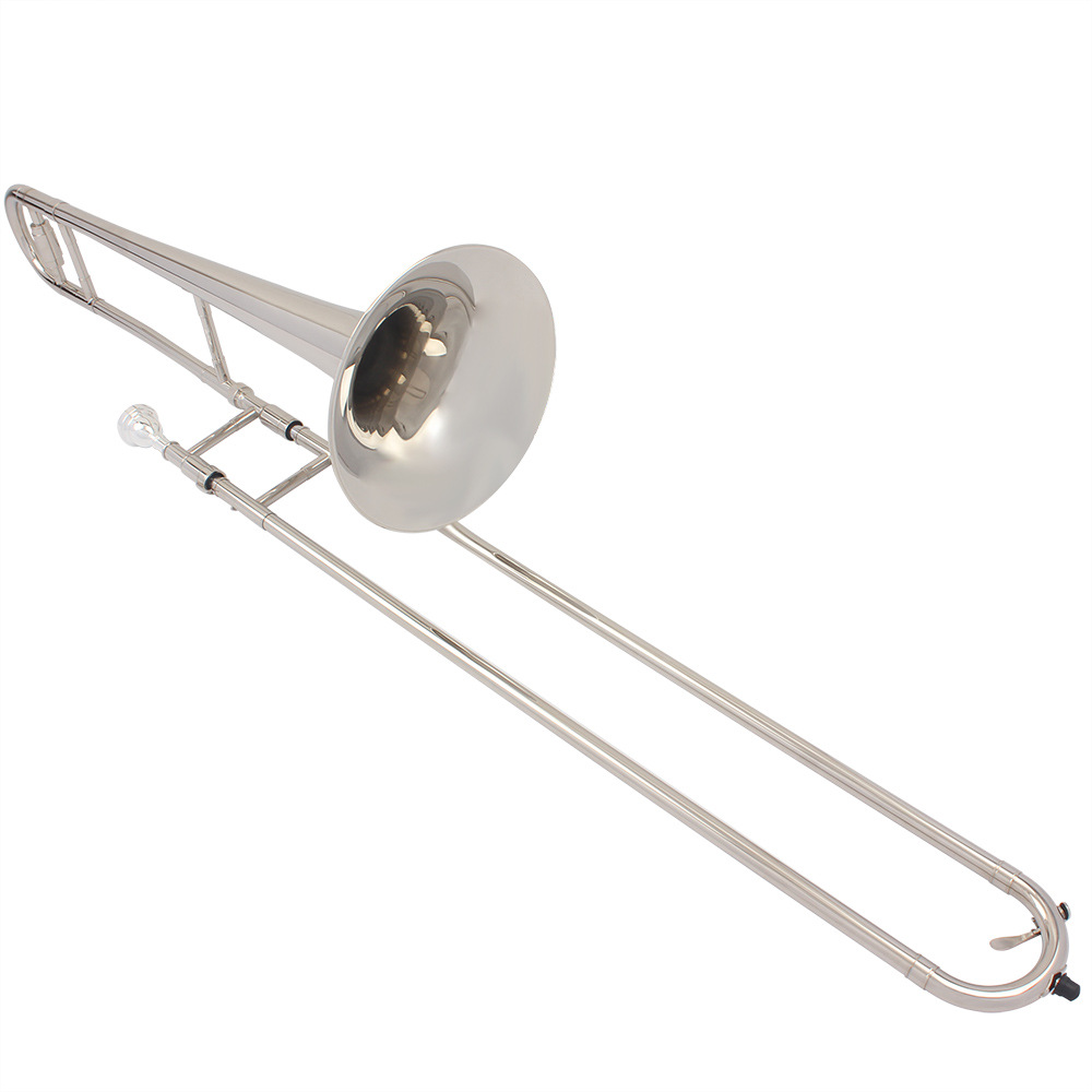 Musical Instrument Trombone - 초보자용 B♭ 알토 트롬본, 실버 브라스