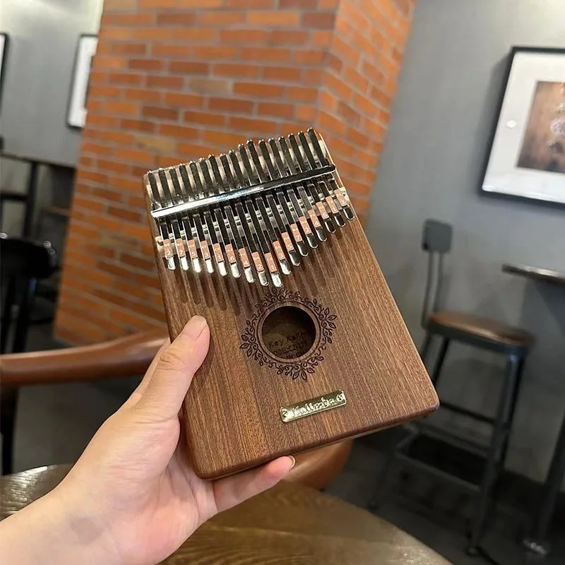 나무 칼림바 휴대용 어린이 시작 연습, 간단한 17 톤 - Musical Instrument Kalimba 리뷰 및 가격