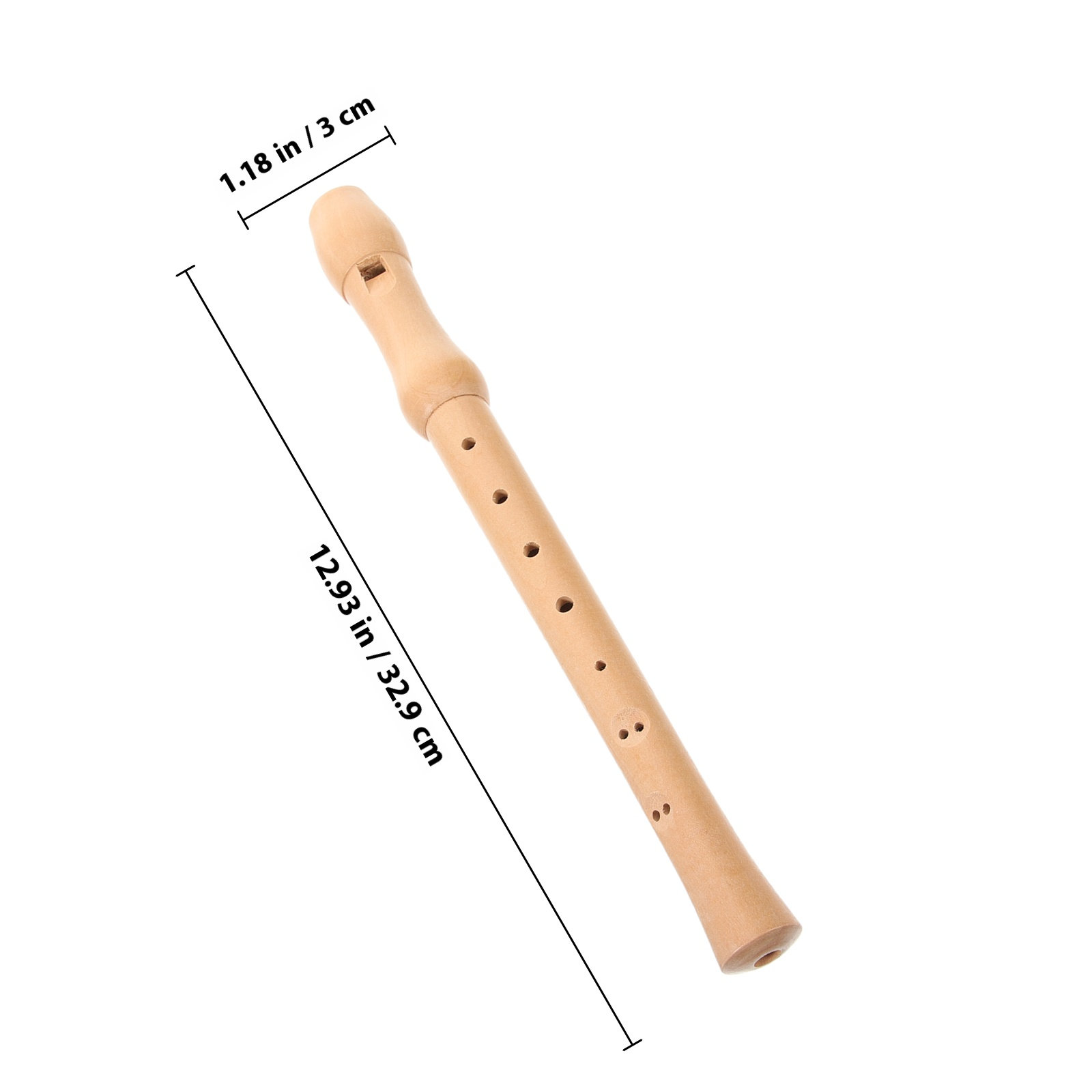 8개의 구멍이 있는 나무 소프라노 리코더 플루트. 음악 - Musical Instrument Recorder 리뷰 및 가격
