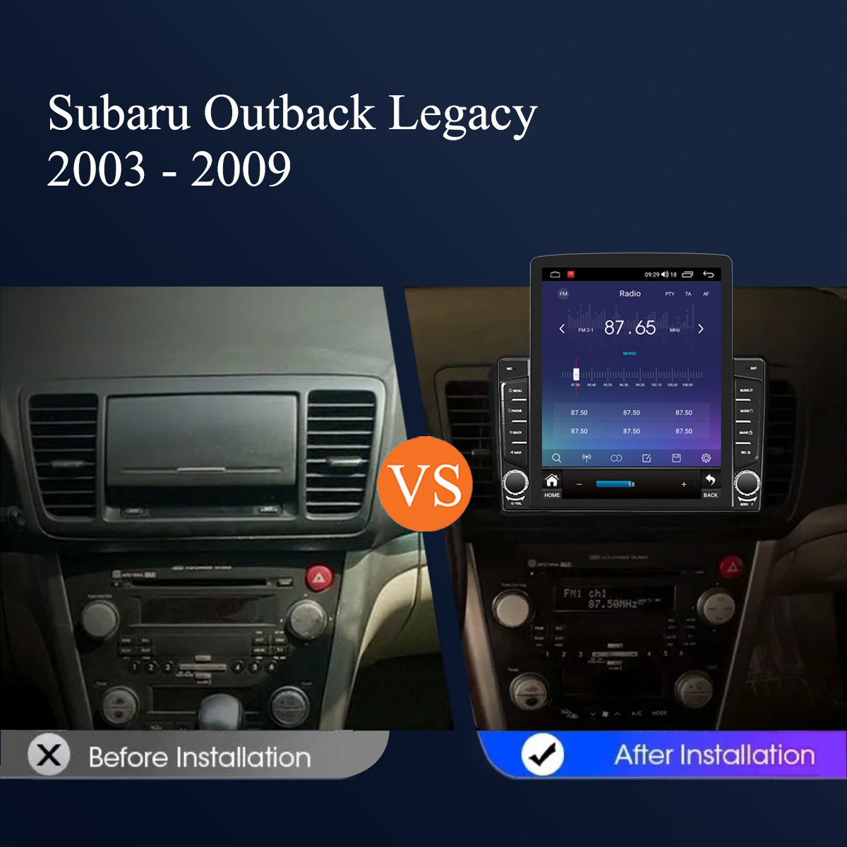 스바루 아웃백 레거시 2003 - 2009 GPS 차량 - Musical Instrument Of India 리뷰 및 가격