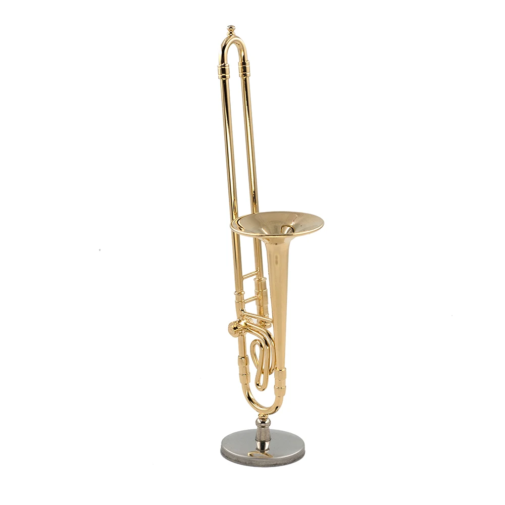 소형 순수 구리 트롬본 모델 미니 악기 1/12 인형  - Musical Instrument Trombone 리뷰 및 가격