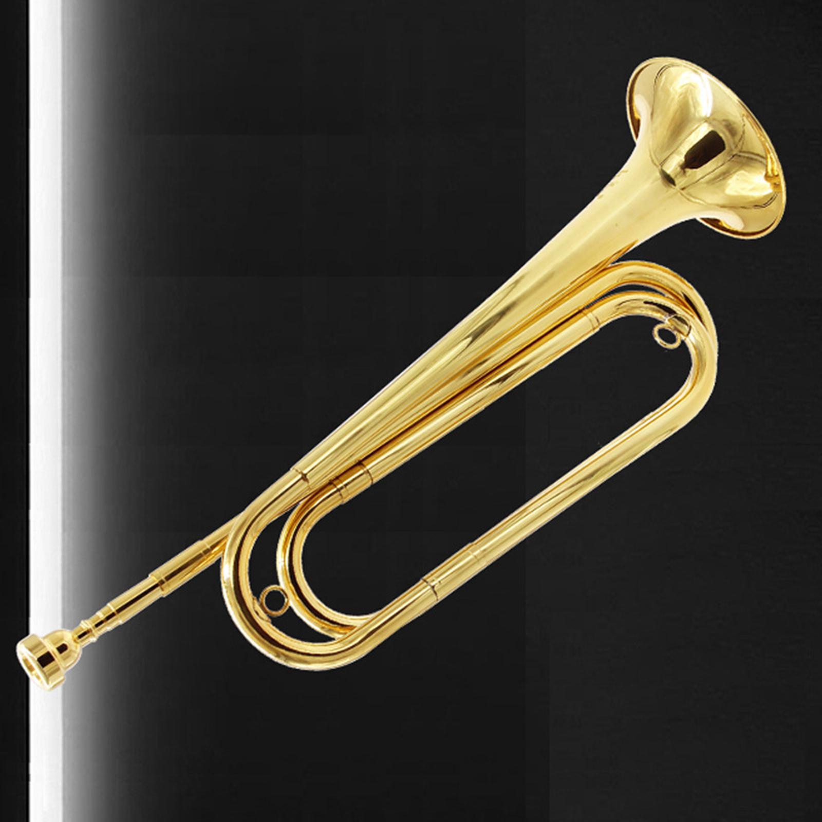 황동 날리는 나팔 기병 트럼펫, 7C 마우스피스, 빈티 - Musical Instrument Bugle 리뷰 및 가격
