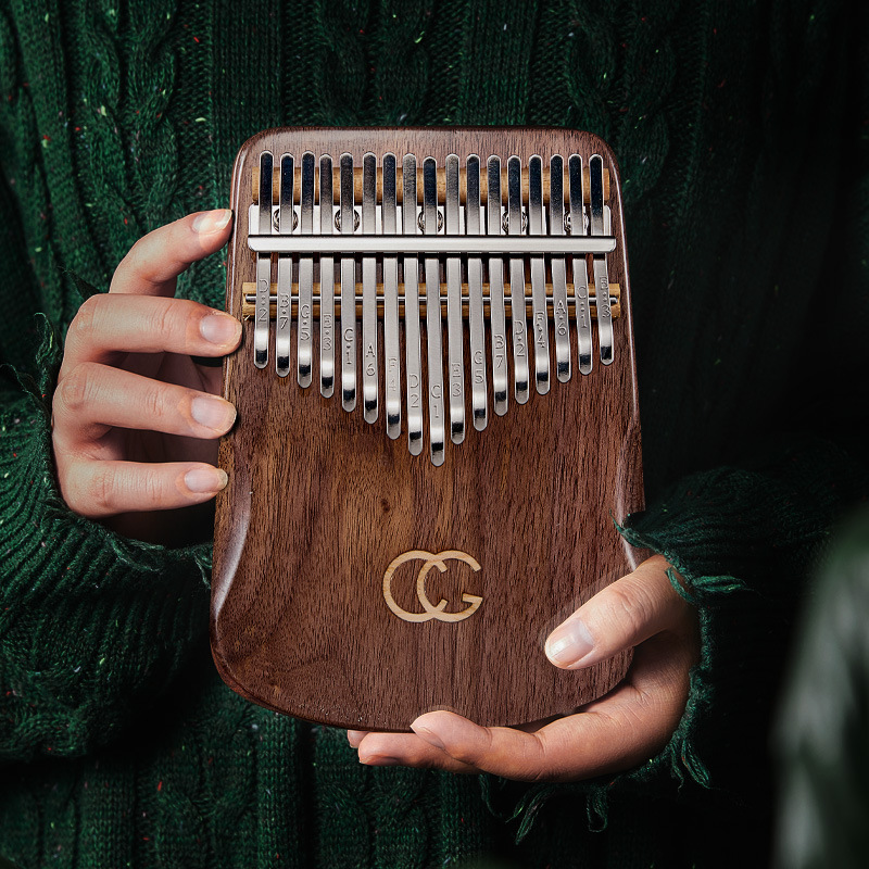 어린이 선물용 초심자 키보드 악기, 블랙 호두나무 손가 - Musical Instrument Kalimba 리뷰 및 가격