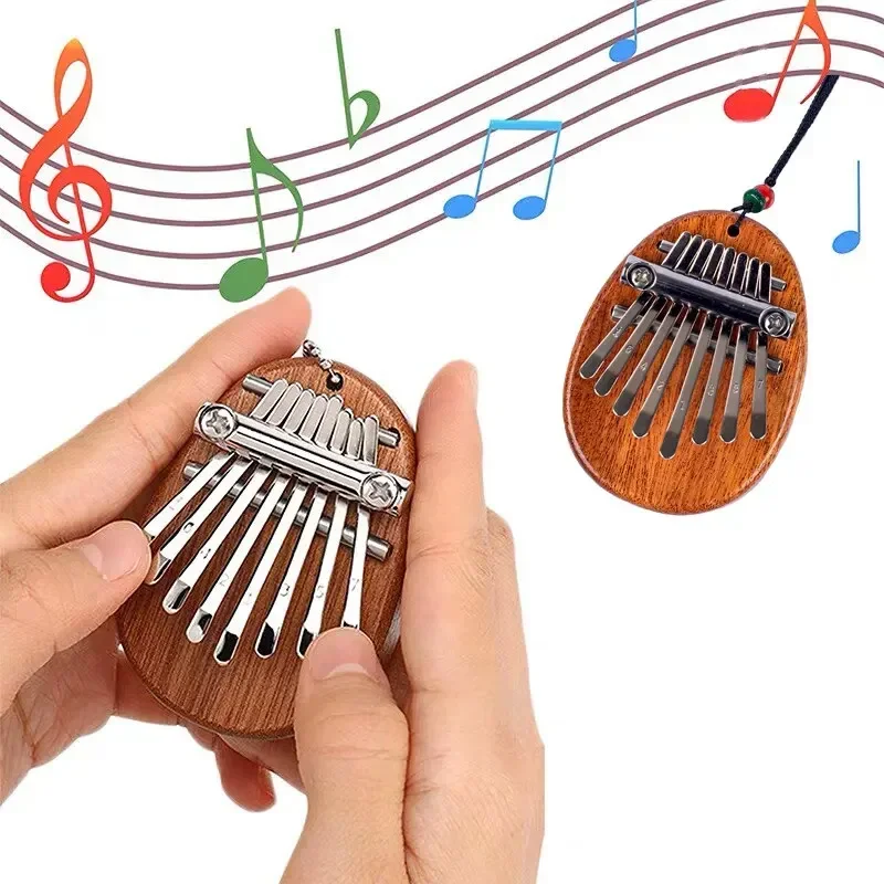 1Pcs 나무 미니 엄지 피아노 뮤지컬 8 톤 휴대용  - Musical Instrument African 리뷰 및 가격