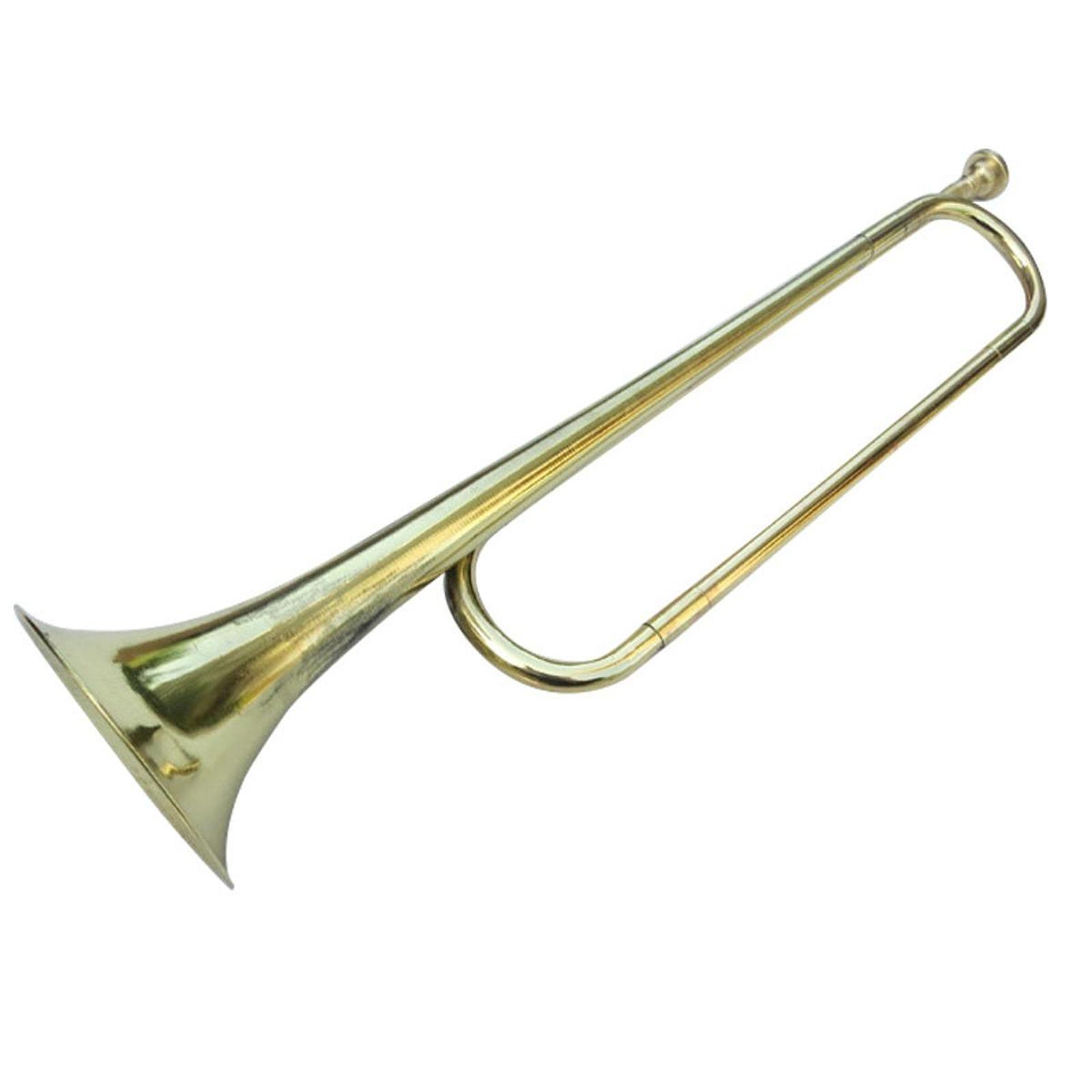 우아한 C 플랫 버글 연마 황동 악기 표준 헤럴드 트럼 - Musical Instrument Bugle 리뷰 및 가격