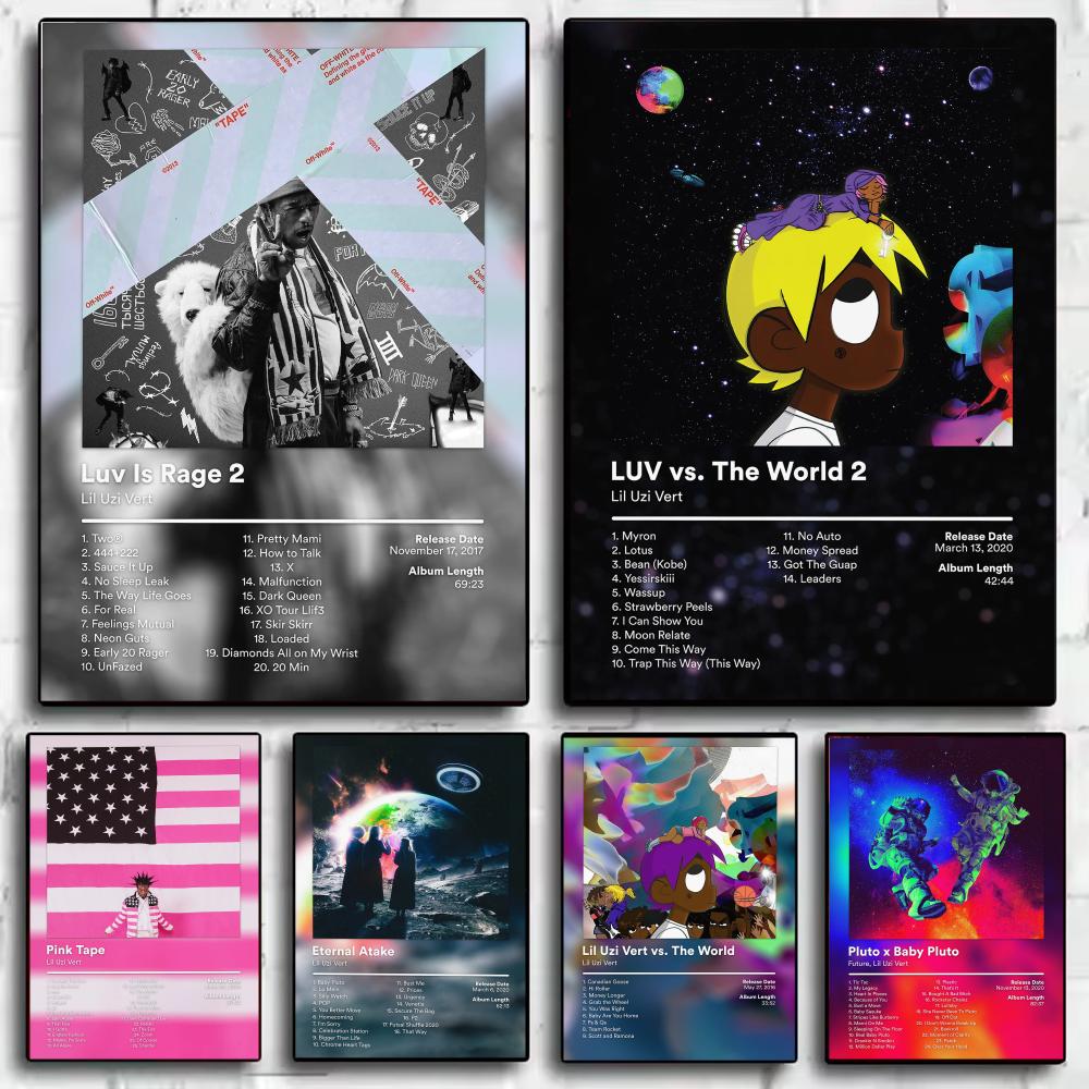 랩퍼 L-Lil Uzi Vert 음악 앨범 포스터 미적 - L Musical Instrument 리뷰 및 가격