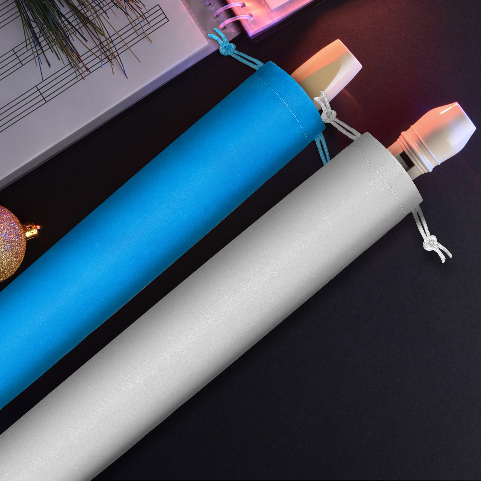 3개 세트 스웨이드 소재의 수직 플루트 보관용 파우치, - Musical Instrument Recorder 리뷰 및 가격
